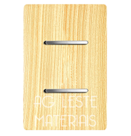 Conjunto Interruptor Duplo Paralelo 4x2 - Novara Especiais Maple